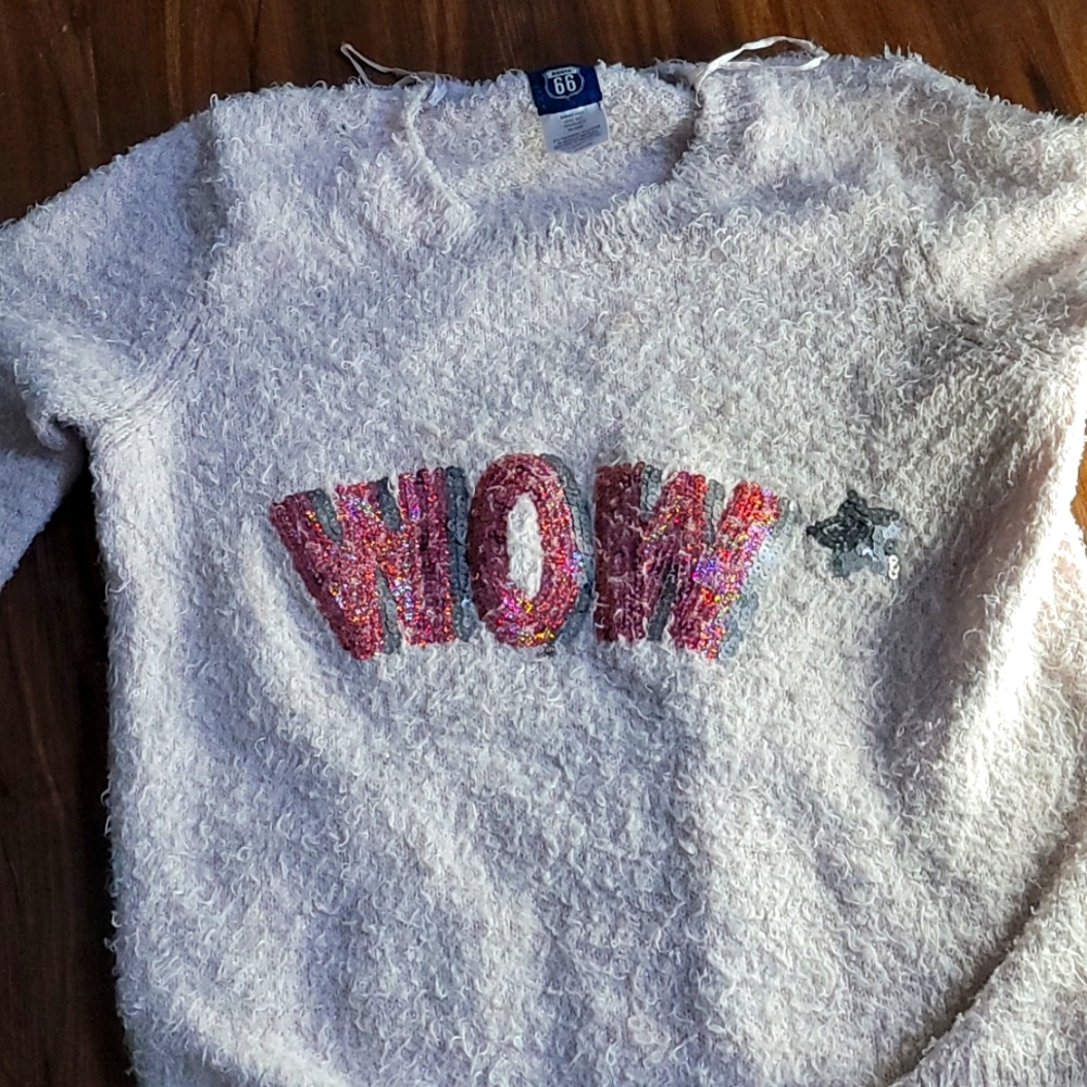 Large, Pink, sweatshirt